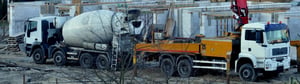 Concrete pouring computer vision for construction
