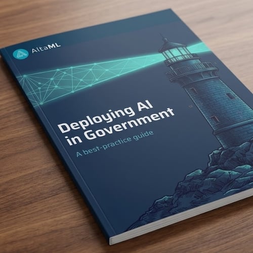 Cover of the Deploying AI in Government best-practice guide
