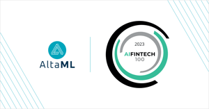 AltaML named to the AIFinTech100 list of leading AI fintech companies