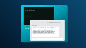 Illustration comparing the chat box to the command line