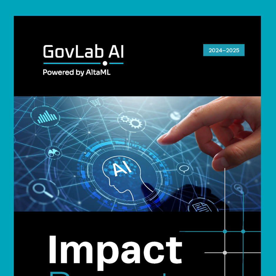 Cover of the 2024-2025 GovLab Impact Report